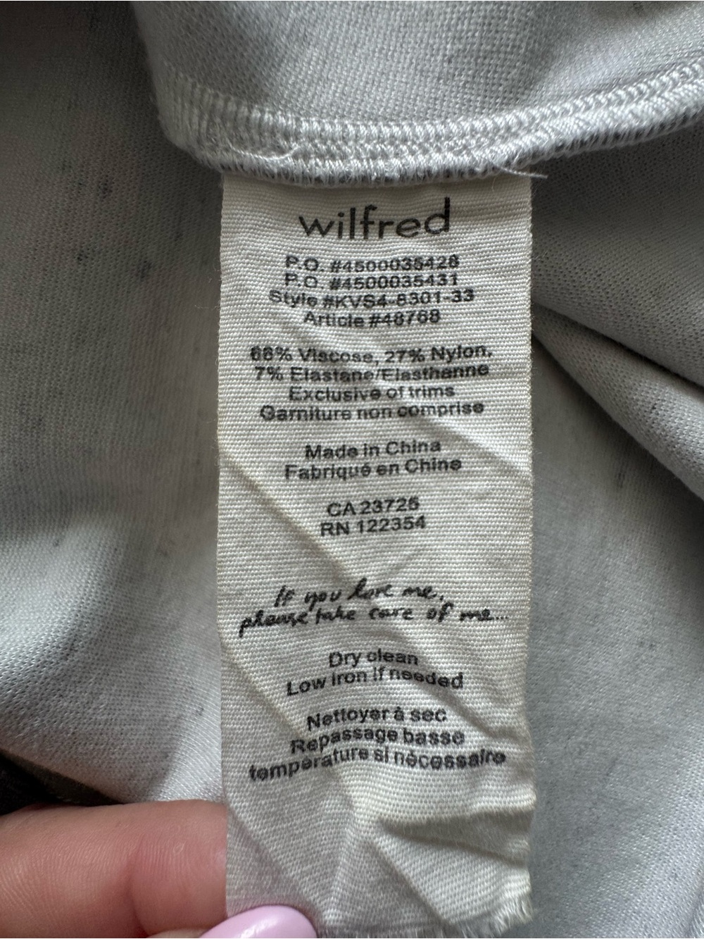 Aritzia Wilfred Tartine Heather Grey Pleated Mini Dress Size 0 - Picture 6 of 10